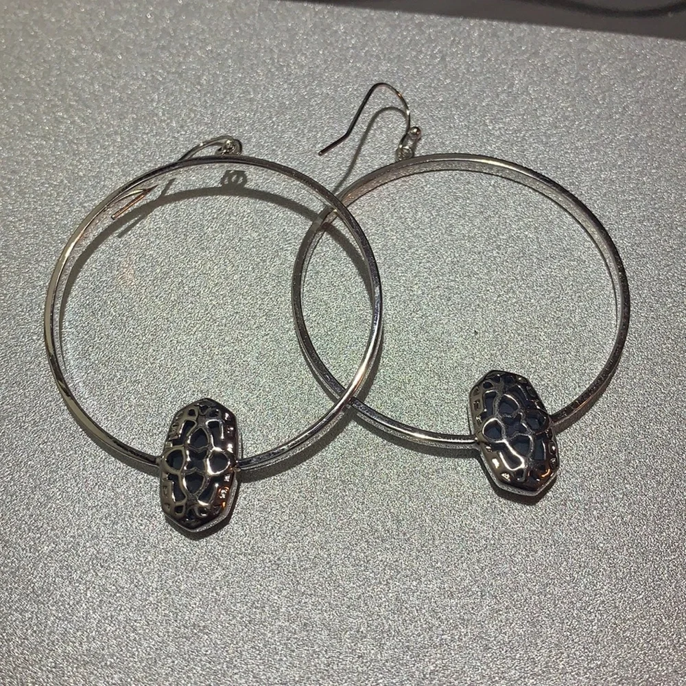 Kendra Scott Elora Hoop Drop Earrings